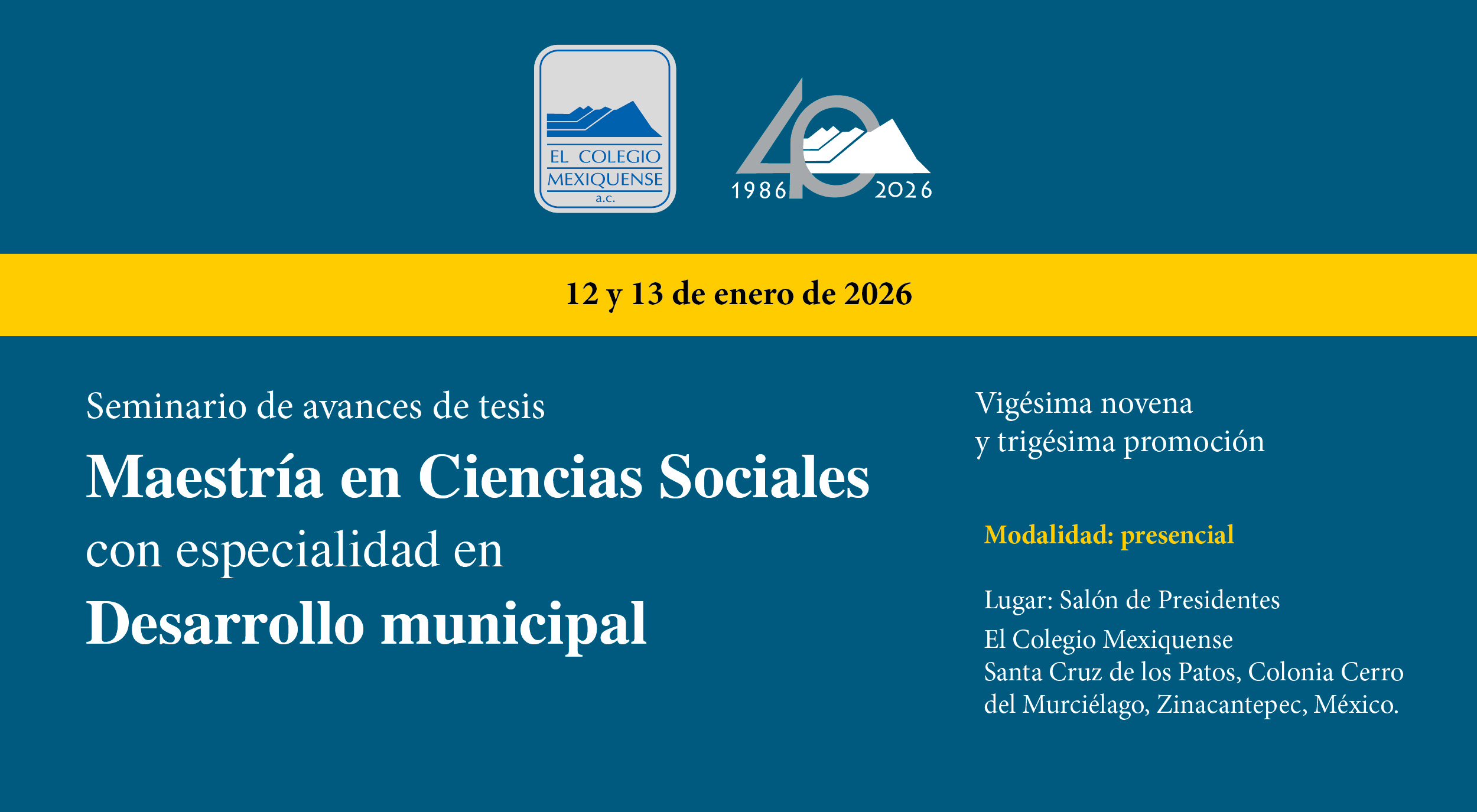 Presentación de avances de tesis. Maestría en Ciencias Sociales