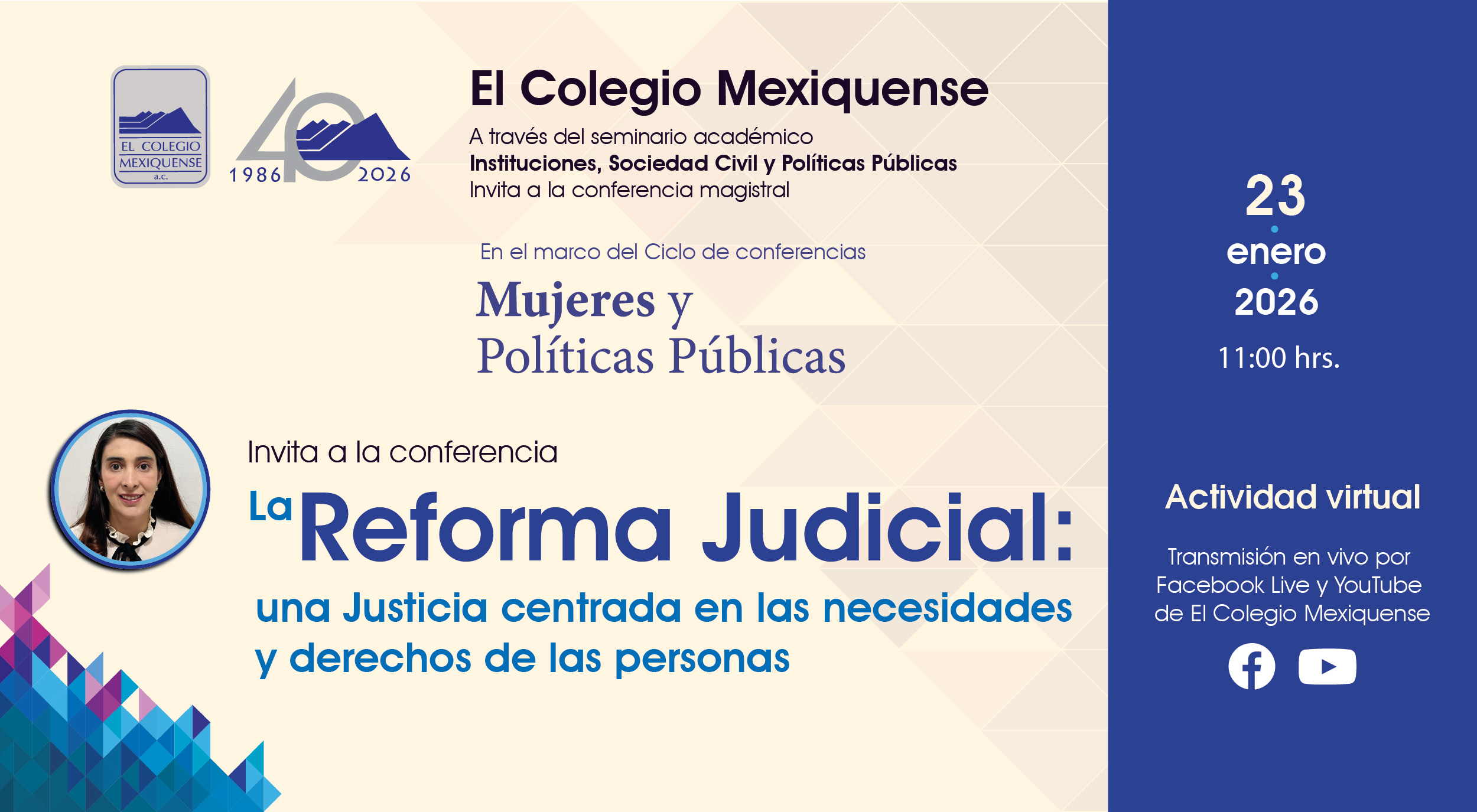 Conferencia Magistral. La Reforma Judicial: una Justicia centrada en las necesidades y derechos de las personas