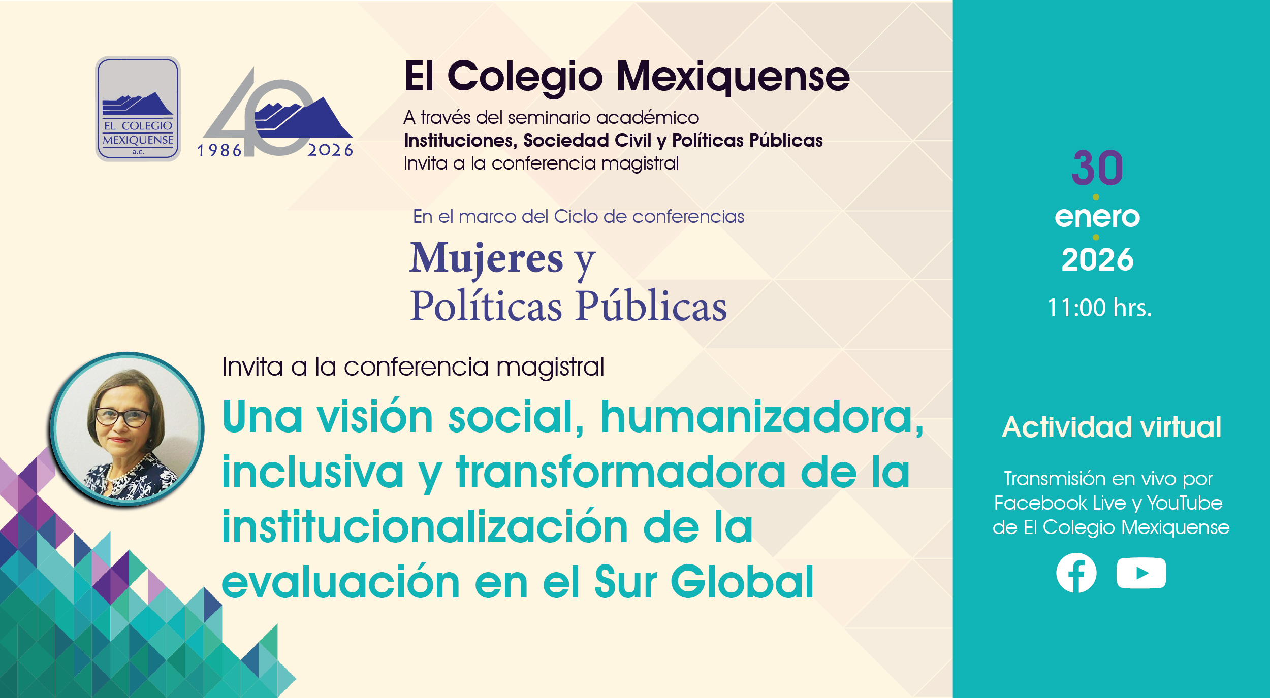 Conferencia Magistral. Una visión social, humanizadora, inclusiva y transformadora de la institucionalización de la evaluación en el Sur Global