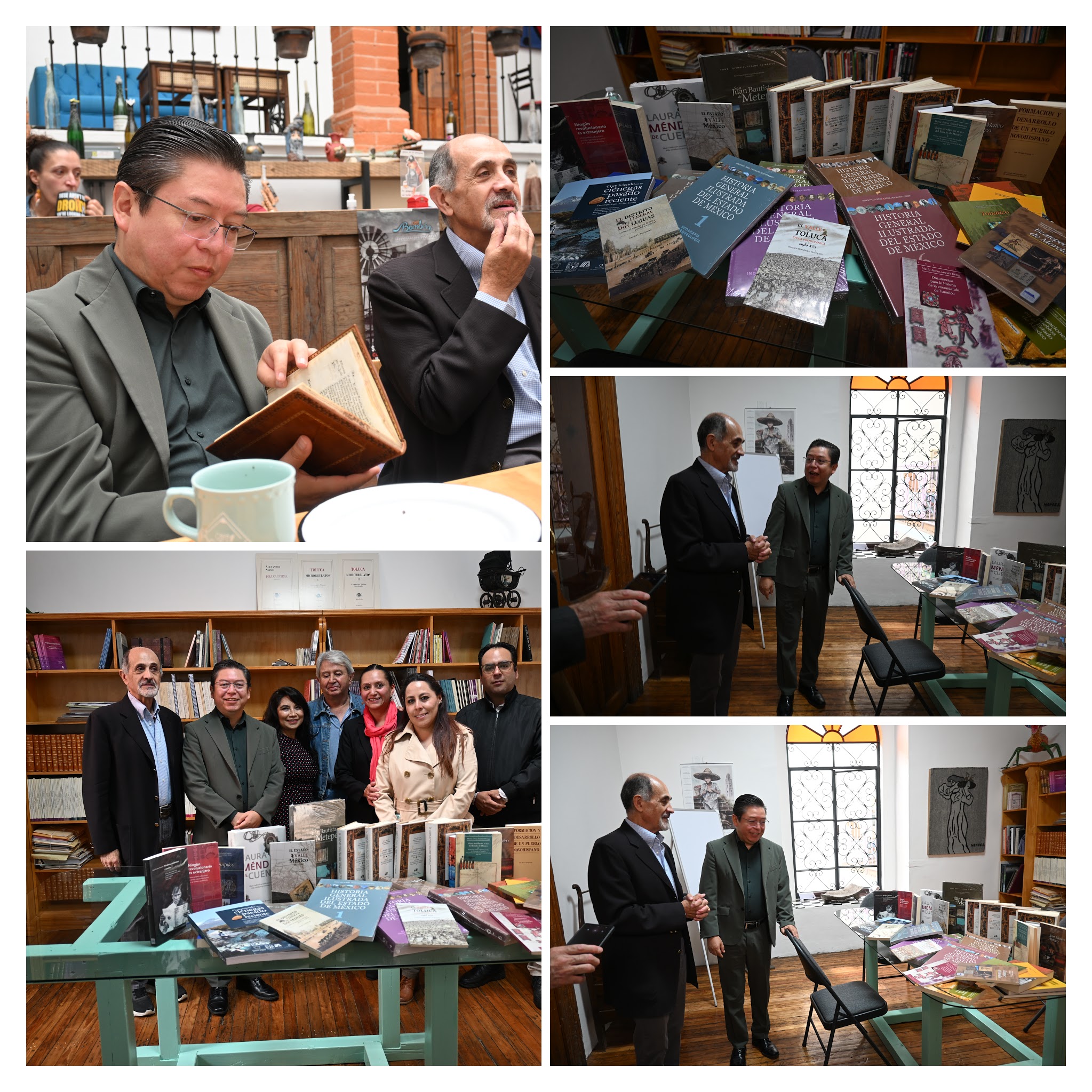 Dona El Colegio Mexiquense libros de su fondo editorial a la Biblioteca de la Crónica, nuevo espacio para la consulta abierta
