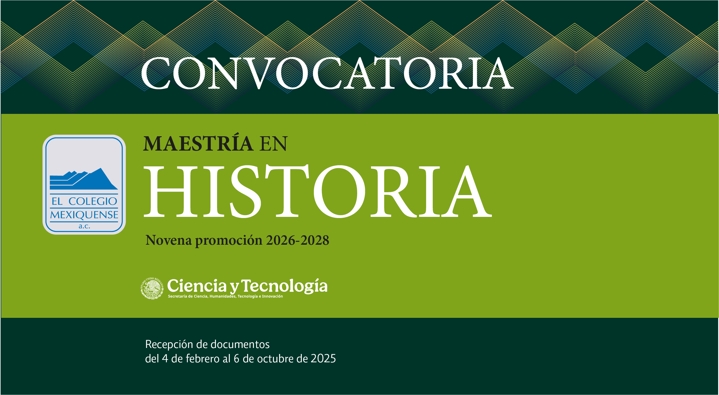 Convocatoria 2025 Maestría en Historia